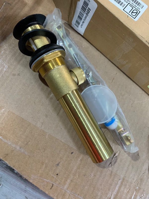 Photo 1 of (please see all images) plumbing metal pop up drain assembly 
