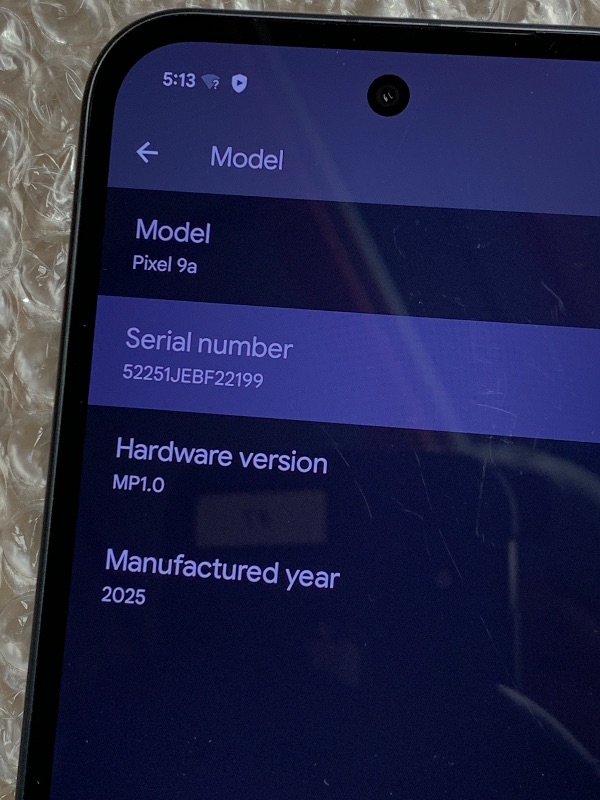 Photo 6 of Google Pixel 9a with Gemini - Unlocked Android Smartphone with Incredible Camera and AI Photo Editing, All-Day Battery, and Powerful Security - Obsidian - 256 GB