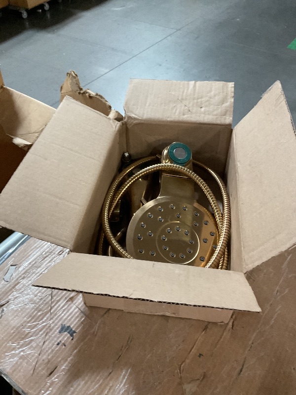 Photo 1 of (Used)(incomplete)Moen Verso Brushed Gold Eight-Function 7" Diameter Spray Head and Detachable Handshower Combo 
