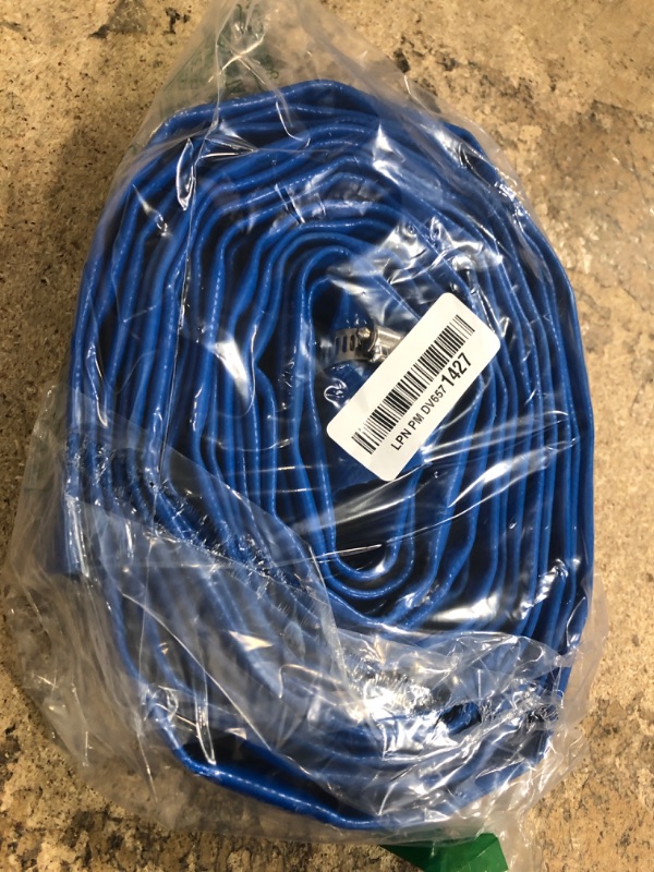 Photo 1 of 1 Inch Backwash Hose - 25Ft Heavy Duty Flat Discharge, Weather & Burst Resistant, Best Hose for Inground Pools & Pool Filter/Drain