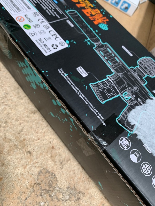 Photo 1 of 2 Pack Gel Splatter Blasters, Full Auto Electric Splatter Ball Toy, 10 Rounds Per Seconds, 50000+, 600 Hopper, 2 Rechargeable Batteries, Outdoor Activities Team Game Toy for Age 12+ Year Up