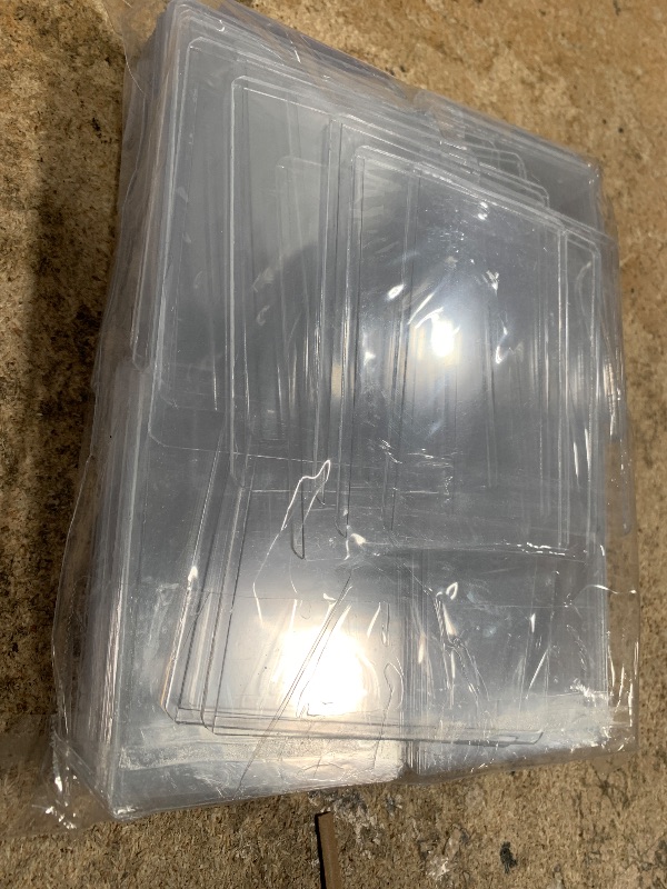Photo 1 of 100 Pack 3"x4" Hard Plastic Card Sleeves Top Loaders for Cards, Baseball Card Protectors Hard Plastic, for Baseball Card, Game Cards, Trading Card, and So on