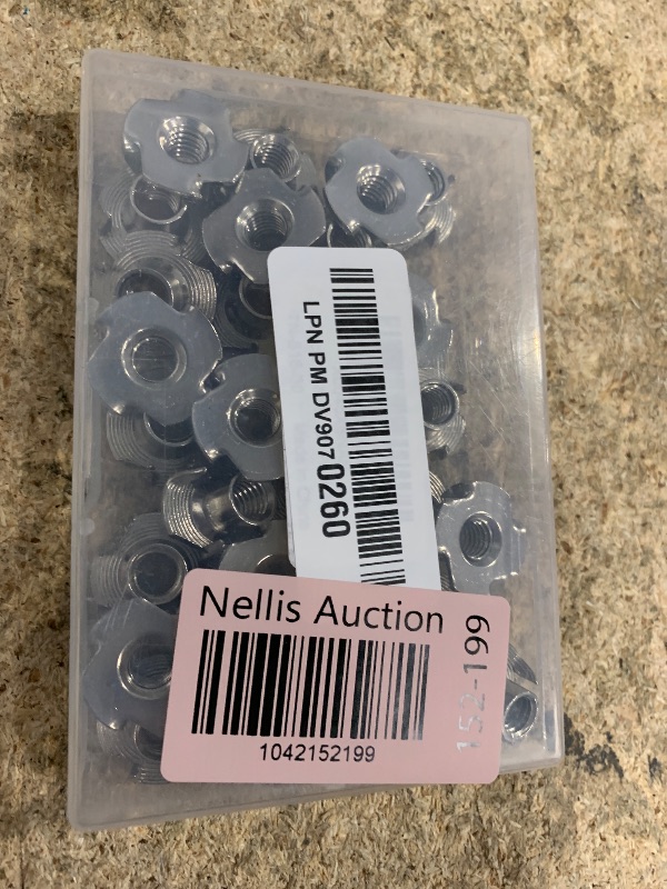 Photo 1 of 5/16"-18 Stainless Steel T-Nuts Durable Anti-Corrosion Threaded Inserts Tee Nut Four Prongs Nut for Wood and Furniture, 30 PCS