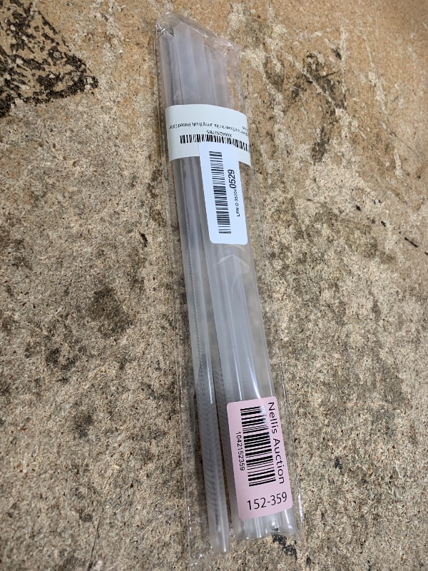 Photo 1 of 6 Pack Replacement Straws for Stanley Cup Tumbler 40 oz 30 oz BPA-Free Plastic, Reusable Stanley Straws with 2 Cleaning Brushes, Frosted Color