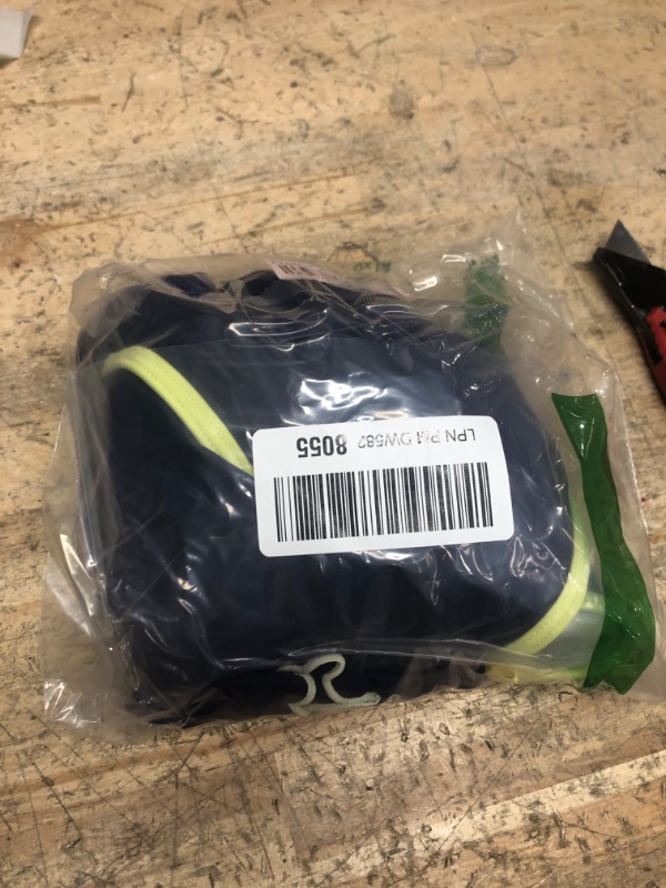 Photo 1 of (LARGE) (BAGGED) (USED/FAIR)  ZAFUL Women's Tankini Swimsuits V Neck Tummy Control Bow Color Block Two Piece Swimsuit Bathing Suit (1-Navy Blue, L)