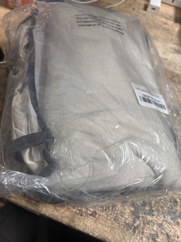 Photo 1 of 100% Blackout Shield Full Blackout Curtains for Bedroom 96 inch Length 2 Panels Set, Clip Rings/Rod Pocket Faux Linen Black Out Curtains for Living Room, Thermal Insulated, 50Wx96L, Cream