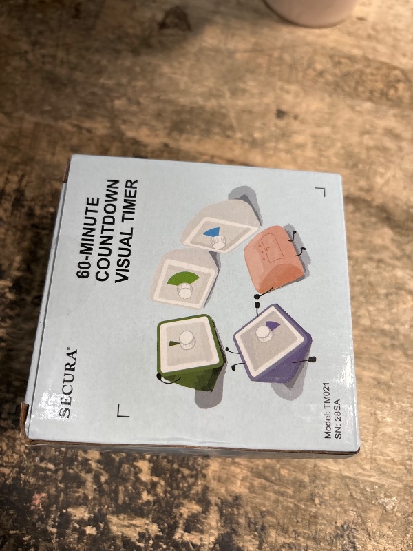 Photo 1 of Secura 60-Minute Visual Timer, Classroom Timer, Countdown Timer for Kids and Adults, Time Management Tool for Teaching (Blue & Blue)