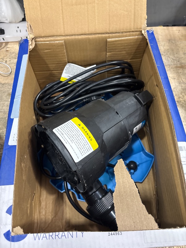 Photo 1 of Acquaer 1/4 HP Automatic Swimming Pool Cover Pump, 115 V Submersible Sump Pump with 3/4” Check Valve Adapter & 25ft Power Cord, 2250 GPH Water Removal for Pool, Hot Tubs, Rooftops, Water Beds and more