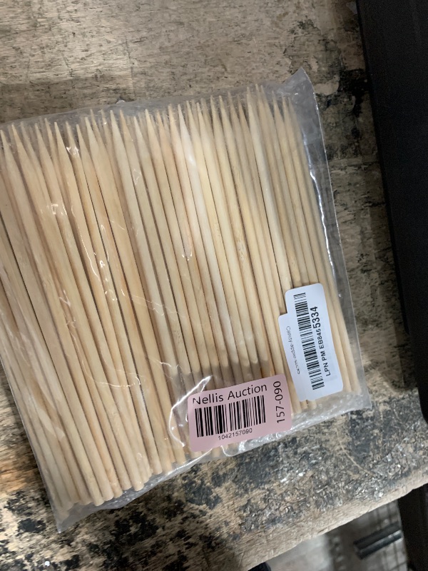 Photo 1 of 120 Pcs Bamboo Skewers,5 mm 7 inches, Wooden Skewer for Corn Dog, Corn Cob, Caramel Candy Apple Sticks, Lollipop, Kabob, Grill, Appetizers, Natural Wooden Barbecue Kebob Skewer Sticks