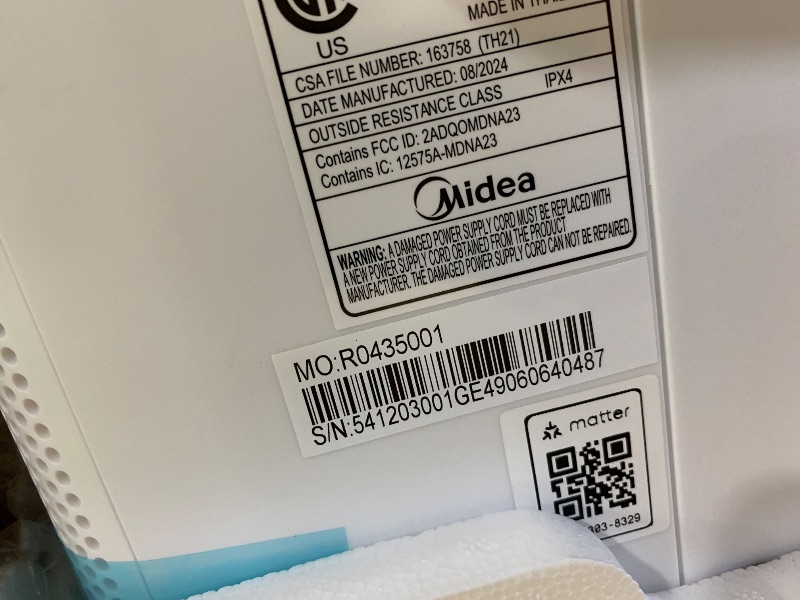 Photo 1 of Midea 12,000 BTU U Shaped Smart Inverter Window Air Conditioner, Cools up to 550 Sq. Ft.,Ultra Quiet with Open Window Flexibility, Works with Alexa/Google Assistant, 35% Energy Savings, Remote Control