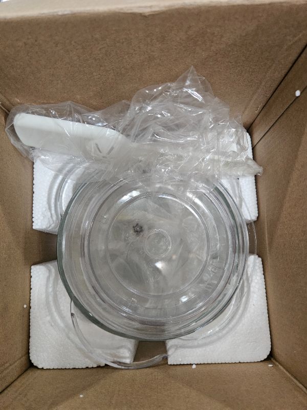Photo 1 of ***MOTOR MISSING PARTS ONLY ITEM*** Cordless Food Processor Electric Chopper, Small Wireless Processor 6000mAh Battery with 5cup/1.2L Glass Bowl for Vegetable, Onion, Mini Garlic Chopper Portable Meat Blender Mixer, Gift for Dad, White