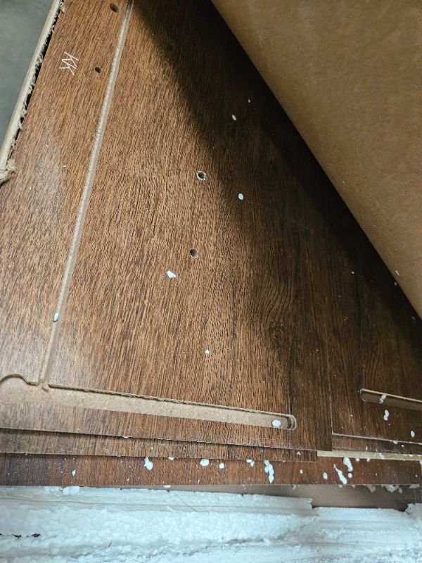 Photo 1 of ** only box 2 of 2, box 1 is missing ** Sauder Shoal Creek 6 Bedroom Dresser Chest of Drawers, L: 60.0" x W: 16.73" x H: 35.04, Oiled Oak