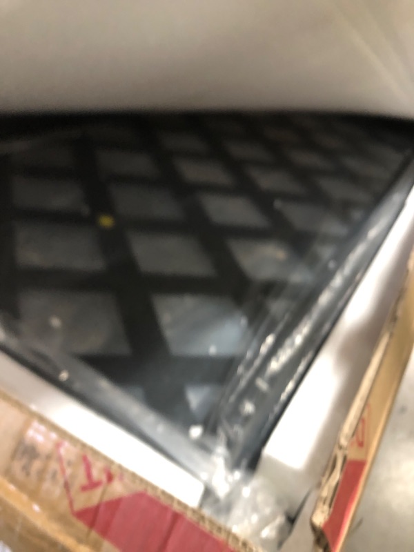 Photo 1 of FENCY Metal Planter Box with Diamond Lattice Trellis Planter Box for Climbing Plants/Vines, Galvanized Raised Garden Bed On Wheels, Garden Bed with Trellis(73"x47" Black)