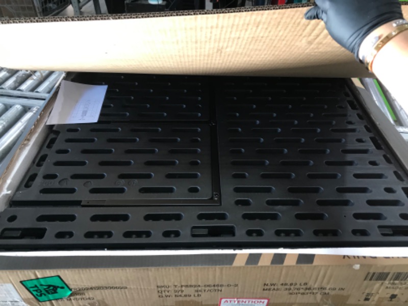 Photo 1 of **BOX 2/2*** Greesum 260 Gallon HDPE Outdoor Storage Box - Waterproof, Large Capacity Deck Box with Removable Dividers for Patio, Yard, Garden Tools, Black