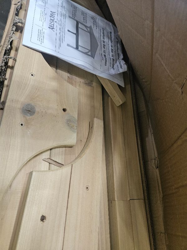 Photo 1 of ** ONLY 1 BOX INCOMPLETYE SET ** Yardistry 10' Meridian Bar Counter Attachment for 10' Pavilions, Gazebos, and Pergolas
