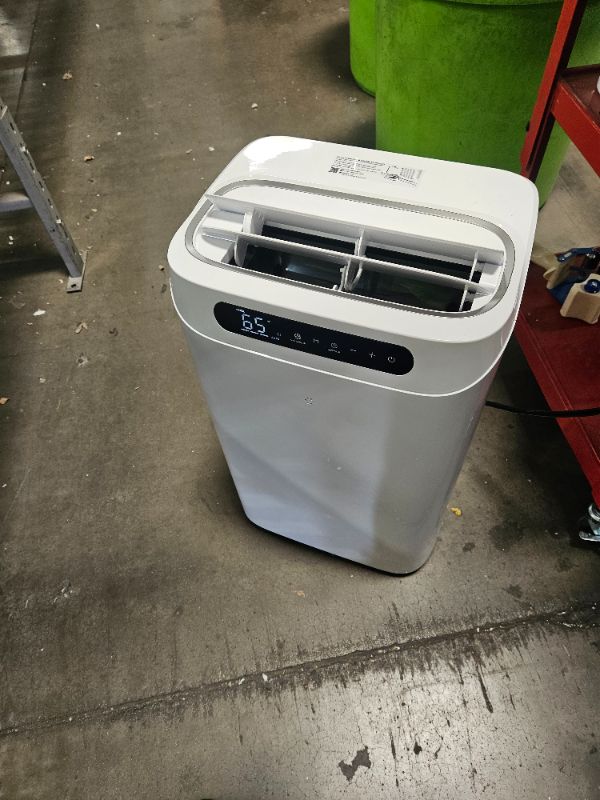 Photo 1 of 14000 BTU Portable Air Conditioners,Cools Up to 700 Sq.Ft,Portable AC Unit with Remote Control,Cooling,Fan,Dehumidification,Sleep Mode& Installation Kits for Large Rooms,White
