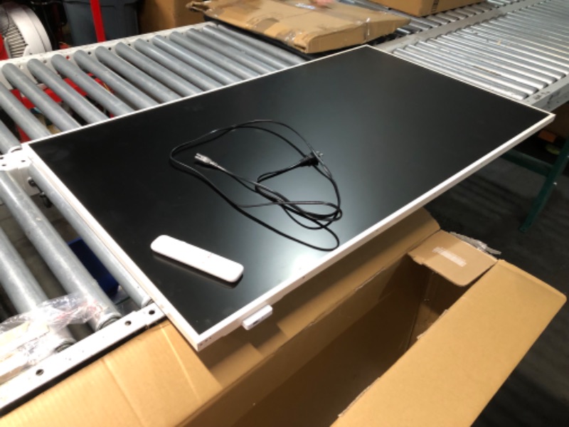 Photo 1 of TCL 55-Inch Class NXTVISION Series QLED 4K UHD Google Smart TV Canvas Style Art Frame TV - QLED, 120hz, Matte Anti-Glare Screen, Free Bezel and Frame, Atmos, Free Art Included (55A300W, 2024 Model)