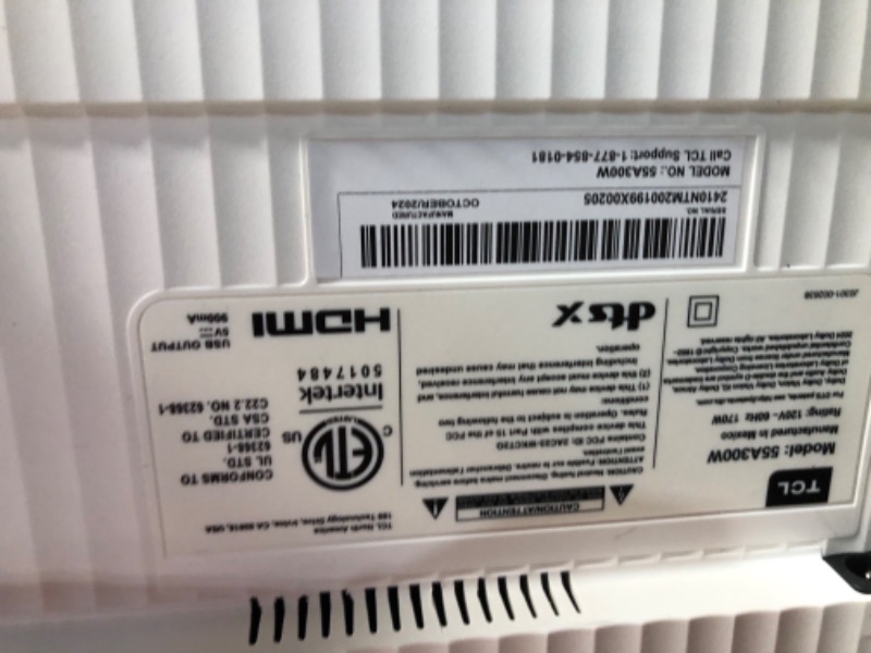 Photo 1 of TCL 55-Inch Class NXTVISION Series QLED 4K UHD Google Smart TV Canvas Style Art Frame TV - QLED, 120hz, Matte Anti-Glare Screen, Free Bezel and Frame, Atmos, Free Art Included (55A300W, 2024 Model)