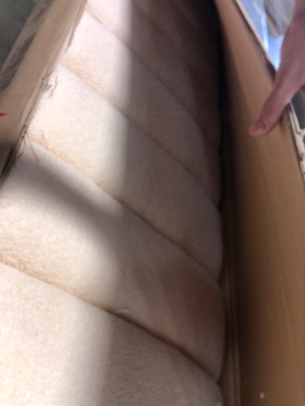 Photo 1 of ****************PARTIAL ITEM, THIS IS ONLY BOX 1 OUT OF 2****************

Ball & Cast Full Szie Upholstered Bed Frame with LED Light and Trundle,Teddy Fleece Platform Bed w/Channel Tufted Headboard &Wooden Slats Support,No Box Spring Needed, for Bedroom,