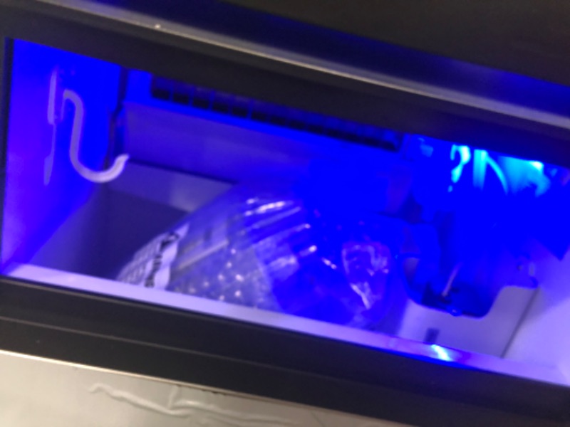 Photo 1 of YITAHOME 2 Way Water Inlet Commercial Ice Maker Machine 150LBS/24H, 33LBS Storage Bin, Tap Water & Top Loading 3-5 Gallon Freestanding Ice Maker with Stainless Steel Ice Scoop Ice Bucket