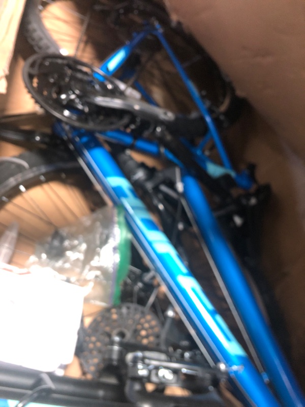 Photo 1 of (for parts/missing/damaged)Huffy Stone Mountain Womens 26 Inch Mountain Bike, Deep Sea Gloss Frame, 21-Speed Shimano Twist Shifting, Front Suspension, Comfort Saddle | 20"/24"/26" Sizes, 6-21 Speeds, Dual Suspension Available |