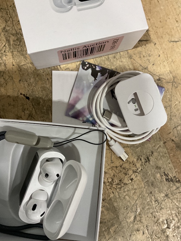 Photo 1 of AI Language Translator Earbuds,144 Languages Bluetooth Translator Device and Accents 8 Offline Language Translation, Two-Way Translator Earphones for Language Learning/Travel/Business (White)