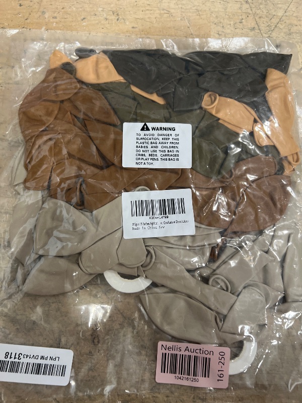 Photo 1 of 100pcs Brown Balloons Set, 12 Inch Dark Brown Coffee Beige Sand White Nude Balloons for Baby Shower, Bridal Shower, Neutral Birthday Party Decorations