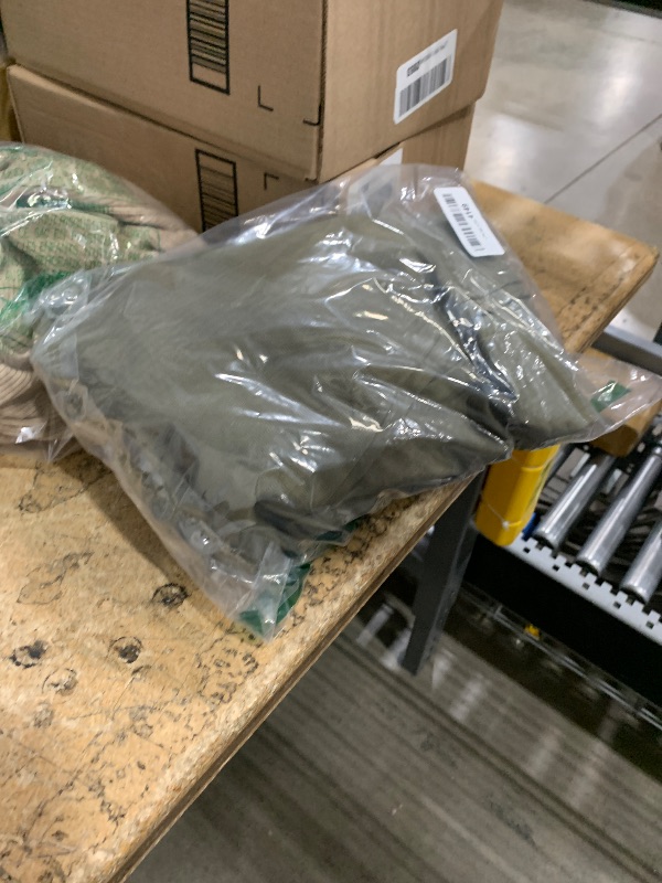 Photo 1 of Rexcyril Men's Bib Overalls Baggy Loose Fit Workwear Sloppy Dungarees Lightweight Work Coveralls with Cargo Pockets, Army Green, 34