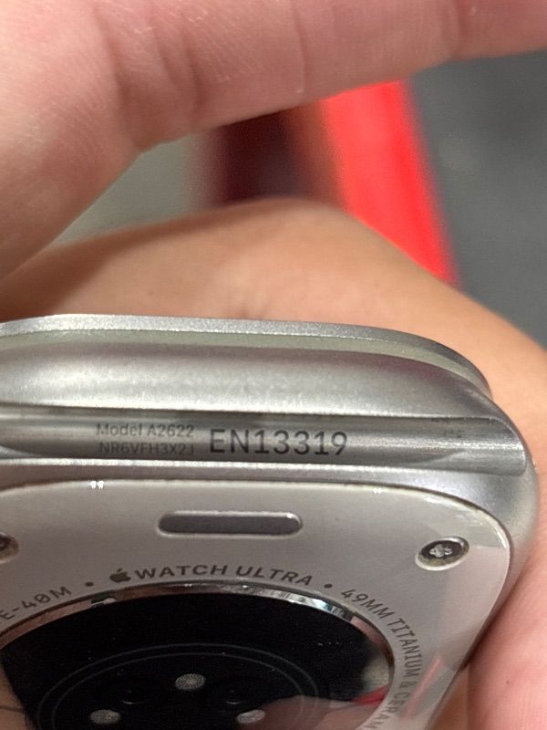 Photo 1 of ***white band***Apple Watch Ultra 2 [GPS + Cellular 49mm] Smartwatch with Rugged Titanium Case & Indigo Alpine Loop Small. Fitness Tracker, Precision GPS, Action Button, Extra-Long Battery Life