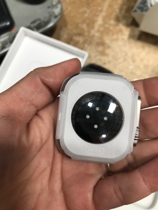 Photo 1 of ***white band***Apple Watch Ultra 2 [GPS + Cellular 49mm] Smartwatch with Rugged Titanium Case & Indigo Alpine Loop Small. Fitness Tracker, Precision GPS, Action Button, Extra-Long Battery Life