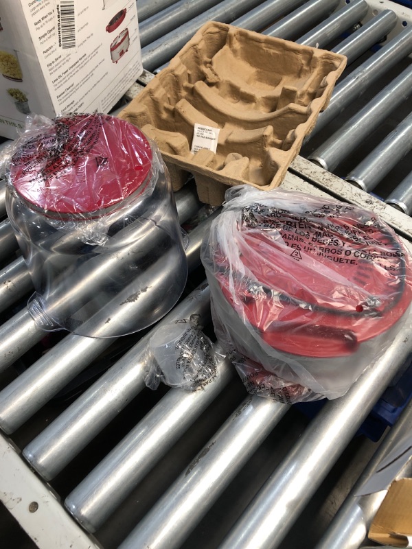 Photo 1 of (PARTIAL SET) (MISSING POWER CORD) Cuisinart CPM-700P1 EasyPop Popcorn Maker, Red