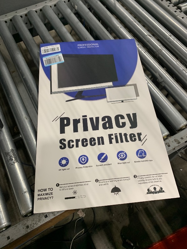 Photo 1 of [2 Pack] Computer Privacy Screen 27 Inch for 16:9 Widescreen Monitor, Removable Eye Protection Anti Glare Blue Light Filter, Anti Scratch Computer Monitor Privacy Shield 27 In