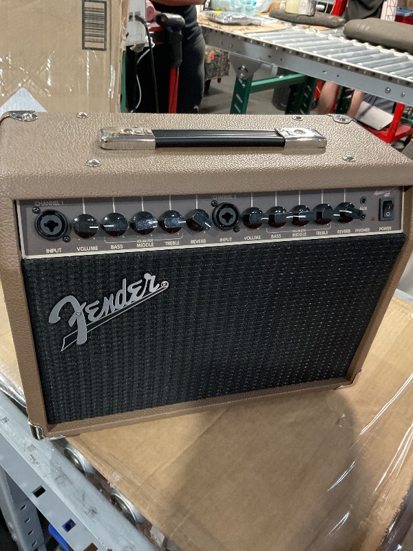 Photo 1 of (Item sold for parts only) Fender Acoustasonic Guitar Amp for Acoustic Guitar, 40 Watts, with 2-Year Warranty 2x6.5 Inch Speakers, Chorus Effect, Dual Front-panel Inputs