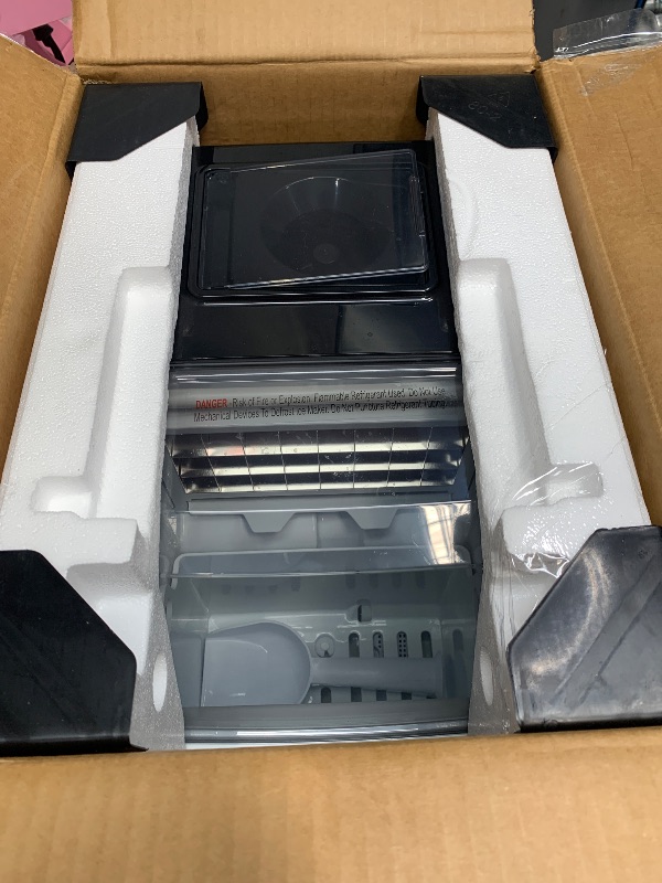 Photo 1 of ***PARTS ONLY ITEM*** ecozy Ice Cube Maker Countertop, 45 lbs Per Day Ice Machine, 24 Cubes Ready in 13 Mins, Self-Cleaning Function, Perfect for Home Kitchen Bar Party Office, Stainless Steel