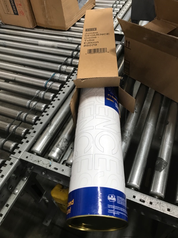 Photo 1 of **************CHIPS NOT INCLUDED*************

Jax Giant (aka Jumbo) SEQUENCE Game - Tube Edition with Cushioned Mat (27" x 32") Cards and Chips, Package Colors May Vary.