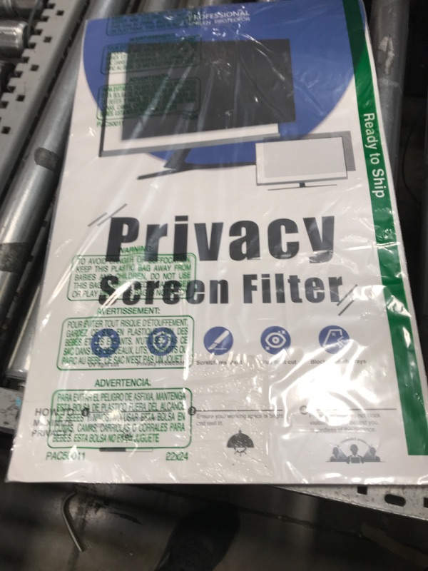 Photo 1 of [2 Pack] 22 Inch Computer Privacy Screen for 16:10 Aspect Ratio Widescreen Monitor, Eye Protection Anti Glare Blue Light Computer Monitor Privacy Filter, Removable Anti-Scratch 22in Protector Film