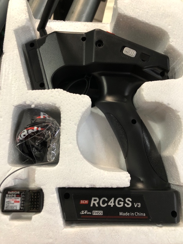 Photo 1 of (missing receiver) ATA HOBBY Radiolink RC4GS V3(V2 Upgrade) 5 Channel RC Radio Transmitter and 2Pcs R6FG Receiver with Gyro 2.4ghz 400M Remote Controller 
