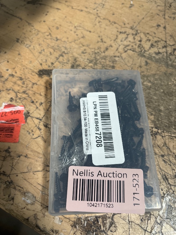 Photo 1 of #10 x 3/4" (1/2" to 3" Available) Hex Washer Head Self Drilling Sheet Metal Screws with Drill Point, Stainless Steel 410, Black Oxide, 100 PCS