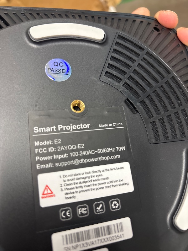 Photo 1 of [2025 Netflix-Official | 386+ Built-in Apps] DBPOWER E2 Smart Projector with WiFi and Bluetooth, Mini Projector 4K Support with Netflix, Youtube, Disney+, Hulu, Max, Crunchyroll w Portable Case