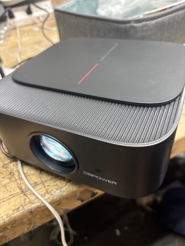 Photo 1 of [2025 Netflix-Official | 386+ Built-in Apps] DBPOWER E2 Smart Projector with WiFi and Bluetooth, Mini Projector 4K Support with Netflix, Youtube, Disney+, Hulu, Max, Crunchyroll w Portable Case