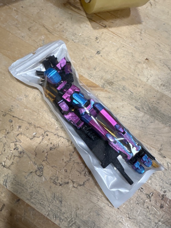 Photo 1 of ?Assembled? T13 Action Figure Set, Giant Sword Titan 13 Robot Action Figure 3D Printed robo 13 Action Fidget Toys Dummy Figure Articulated, T13 for Collectors Desktop Decorations (Laser Purple)