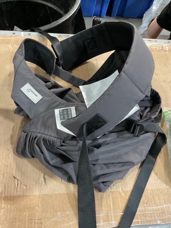 Photo 1 of ***(STOCK PHOTO FOR REFERENCE ONLY)*** Grownsy Embrace Cozy Newborn Essentials Baby Carrier Wrap (7-25 Pounds), Soft Air Mesh, Soft Grey