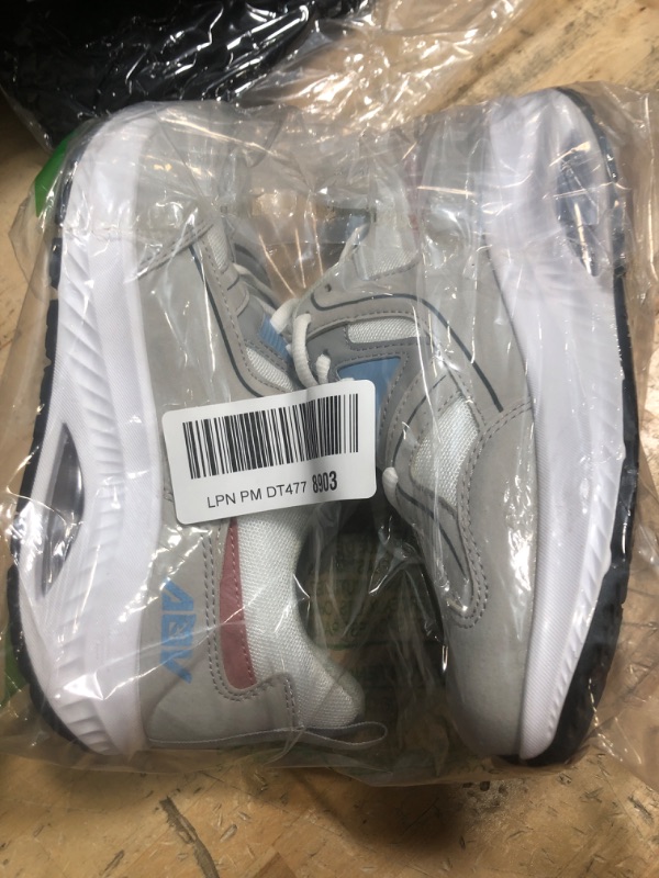 Photo 1 of IIV Wide Toe Box Shoes for Women | Arch Support Walking Tennis Sneakers | Orthotic Shoes for Bunions, Plantar Fasciitis GreyWhite US 8