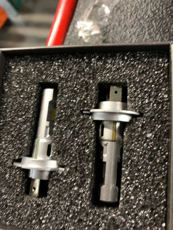 Photo 1 of ***(PARTS ONLY/ NON FUNCTIONAL)***
NOVCAPAR H7 LED Blubs 30000LM Super Bright, High and Low Beam, 6500K Cool White, 150W with Cooling Fan, No Adapter Required, 1:1 Mini Size, Plug and Play, H7 led Fog Light Bulbs, Pack of 2