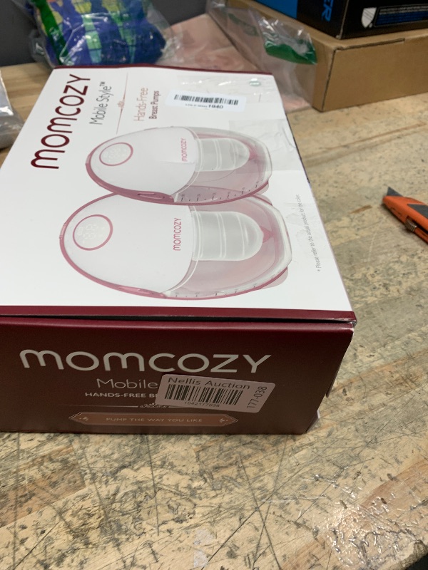 Photo 1 of *ONE DOES NOT CHARGE* Momcozy Breast Pump Hands Free Mobile Style | M6, Wearable Breastfeeding Pump Ideal Rhythm for More Milk, DoubleFit Flange More Fit & Discreet with 3 Modes & 9 Levels, 24mm - 2 Pack Quill Gray