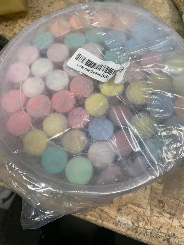 Photo 1 of Colorations Sidewalk Chalk – 50pc 4” x 1” Washable, Bright Colored Chalk Set – Fun Kid Art Colors & Patterns – Draw on Classroom Chalkboard or Outdoor Playground – Jumbo Bulk
