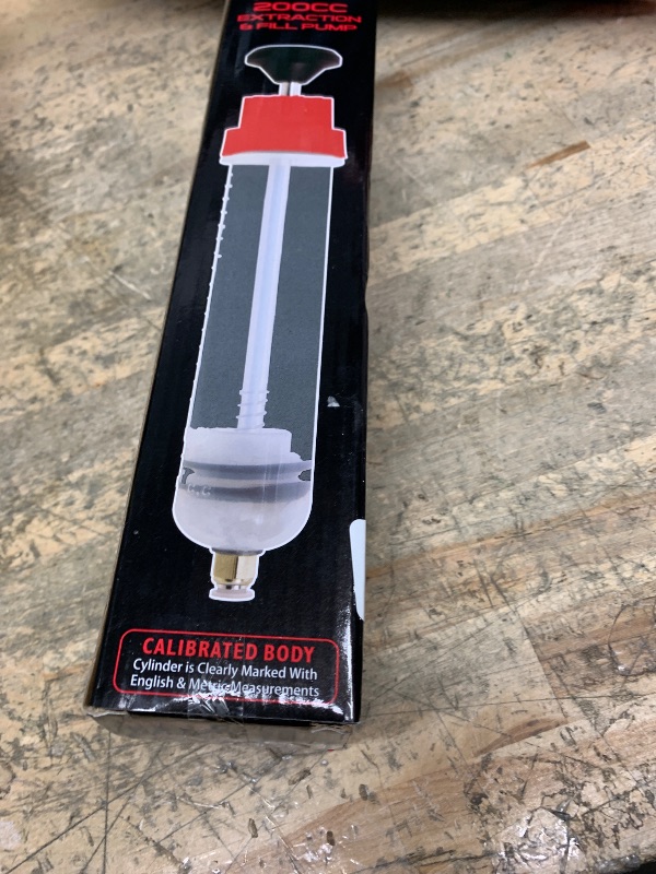 Photo 1 of *MISSING PARTS* SEDY Fluid Extractor - 200cc Multi-Purpose Syringe, Oil Suction Pump, Manual Extraction and Filling Pump, Automotive Oil Syringe