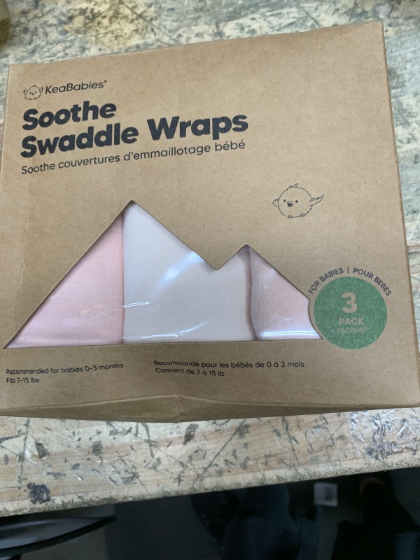 Photo 1 of 3-Pack Organic Baby Swaddle Sleep Sacks - Swaddles for Newborns, Infant 0-3 Months, Baby Girls, Boys, Soft & Snug Newborn Sleep Sack, Nursery Swaddling Blankets (Angelic)