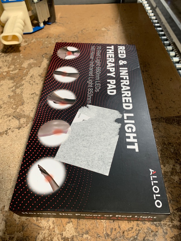 Photo 1 of ALLOLO Red Light Therapy for Body, 3-in-1 LED Bead with Timer Remote Control, 12.6"*6.3" 660nm&850nm Infrared Light Therapy for Body Pain Relief Wearable for Muscle Repair
