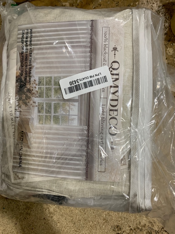Photo 1 of 100% Blackout Thermal Curtains 84 Length 2 Panels Set for Bedroom, Linen Windows Pinch Pleated Drapes with Hooks for Track 7ft Modern Rustic Living Room Darkening Curtains 84 Inches Long Off White